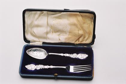 Antique Silver Christening set (Nursery rhyme)