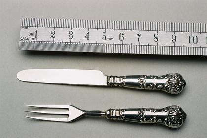 Miniature Silver knife and fork (Christening present)