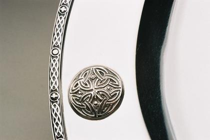 Silver tazza with Celtic design