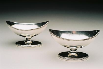 Antique silver salts (pair)