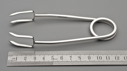 Leonore Doskow Handmade Sterling Silver Ice Tongs