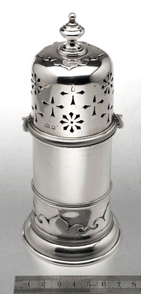 Large Lighthouse Silver Sugar Caster - James Robinson Inc New York