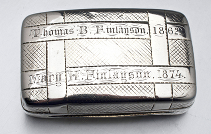 Georgian Silver Snuff Box - Finlayson Family