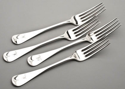 Scottish Silver Tableforks (Set of 12) - Robert Gray & Sons