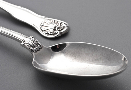 Kings Fiddle Husk Silver Tablespoons (Pair)