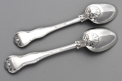 Kings Fiddle Husk Silver Tablespoons (Pair)