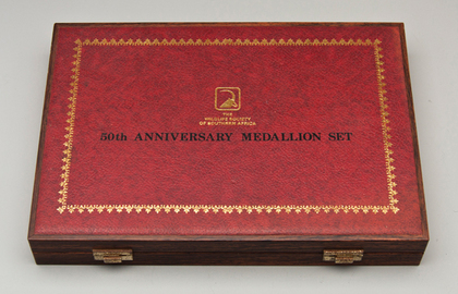 Wildlife Society 50th Anniversary Silver Gilt Medallion Set (24 medallions in original box)