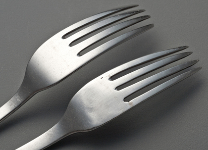 Cape Silver Tableforks (Pair) - Johannes Combrink, Anchor Hallmarks