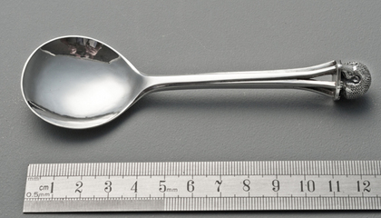 Arts & Crafts Silver Hedgehog Christening Spoon - Francis Cooper