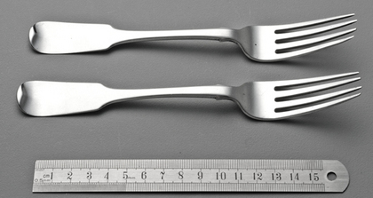 Canadian Silver Tableforks (Pair) - Peter Bohle, Montreal, Quebec