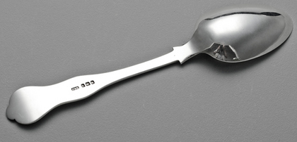 The British Bulldog Club Antique Silver Tablespoon