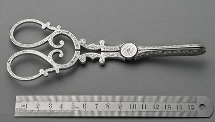 Victorian Silver Grape Scissors - Aston & Son