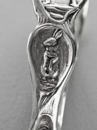 Antique Silver Christening Spoon - Captain Hook, Peter Pan