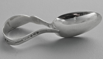 Antique Silver Christening Spoon - Captain Hook, Peter Pan