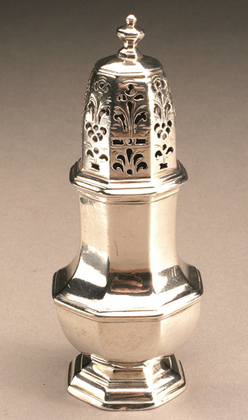 George I Octagonal Silver Caster - Thomas Bamford