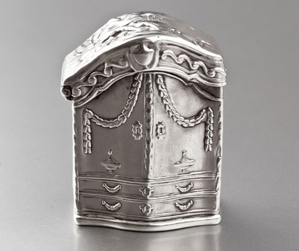 Dutch Silver Lodereindoosje / Vinaigrette -Amsterdam 1809, Dirk Goedhart