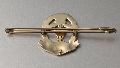 Middlesex Regiment Gold Sweetheart Brooch