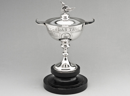 Douglas Motorcycles Antique Silver Trophy - Fritz Zurcher - DJ Run