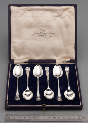 Sterling Silver Shell Coffee Spoons (Set of 6)