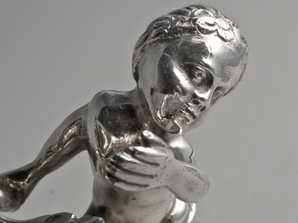 Victorian Silver Cherub or Amorini Salt Cellar - William Stocker