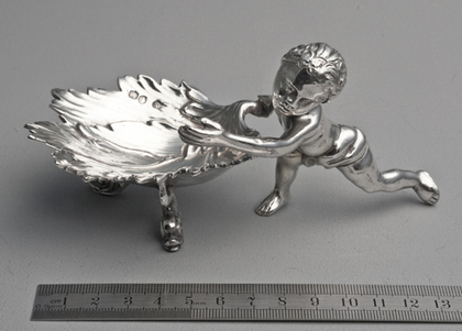 Victorian Silver Cherub or Amorini Salt Cellar - William Stocker