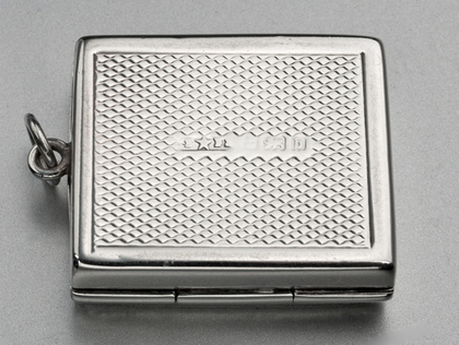 Edwardian Silver Spring Loaded Pocket Stamp Case