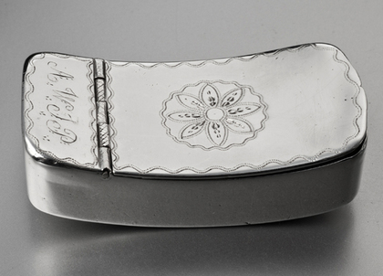 Cape Silver Convex Snuff Box - Johannes Combrink