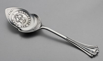 Darlington Dog Show Antique Silver Jam Spoon