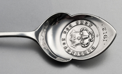 Darlington Dog Show Antique Silver Jam Spoon