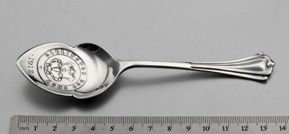 Darlington Dog Show Antique Silver Jam Spoon