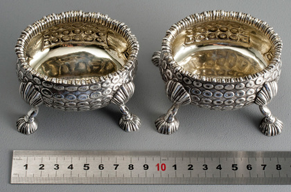 Georgian Silver Salt Cellars (Pair) - William Fountain