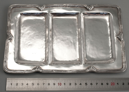 Peruvian Sterling Silver Arts & Crafts Tray - Old Cuzco Peruana Industria