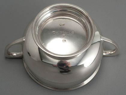 Sterling Silver Christening Bowl or Porringer - Mappin & Webb, Nursery Rhyme