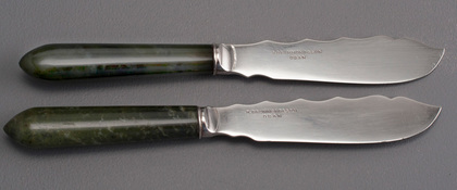 Antique Silver Tea or Butter Knives (Pair) - Drummond, Oban