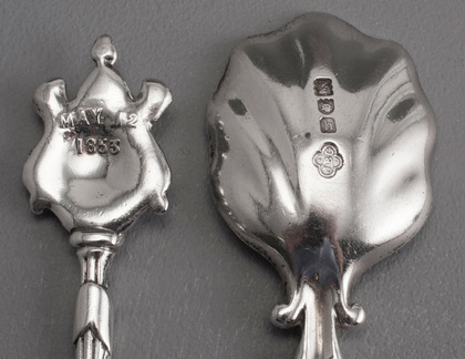 Salters Company Silver Spoons (Pair) - Sal Sapit Omnia - Carrington & Co