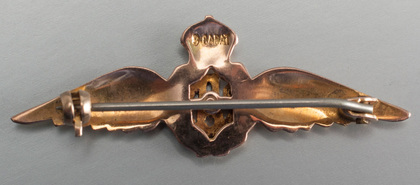 RAF Gold & Enamel Sweetheart Brooch  - World War II