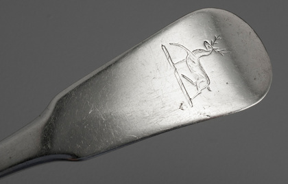 Cape Silver Soup Ladle - Lawrence Twentyman, McCarthy Family Crest