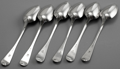 Cape Silver Teaspoons (Set of 6) - Johannes Combrink, ISR