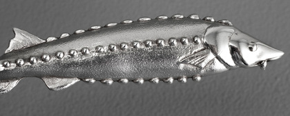 Sarah Jones Sterling Silver Sturgeon Caviar Spoon