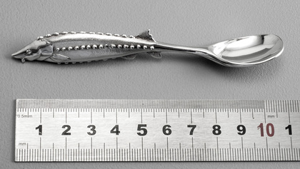 Sarah Jones Sterling Silver Sturgeon Caviar Spoon