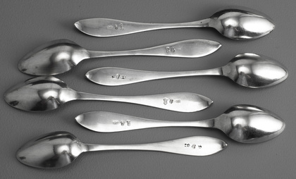 Danzig Prussian Silver Teaspoons (Set of 6) - Gdansk, Poland