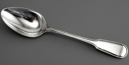 Extremely Rare Cape Silver Fiddle Thread Without Shoulders Dessert Spoon - Lawrence Twentyman (1st example)