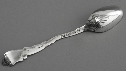 Dutch Rococo Silver Teaspoon - Johannes Schiotling