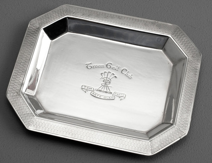 Royal Troon Golf Club Sterling Silver Pin Tray - British Open Champion Golfer