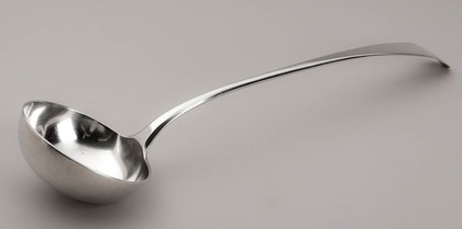 Newcastle Silver Soup Ladle - Ann Robertson, Hallmarking Interest, Duty Increase