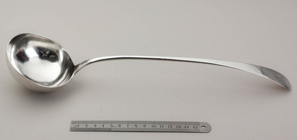 Newcastle Silver Soup Ladle - Ann Robertson, Hallmarking Interest, Duty Increase