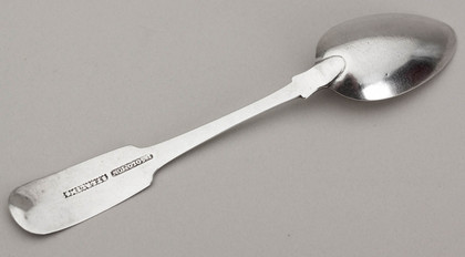 Irish Provincial Sterling Silver Teaspoon - Isaac Solomon, Cork