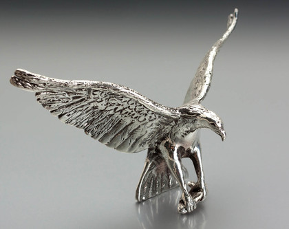 Brittannia Silver Miniature Fish Eagle - Patrick Mavros Style