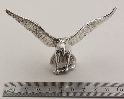 Brittannia Silver Miniature Fish Eagle - Patrick Mavros Style