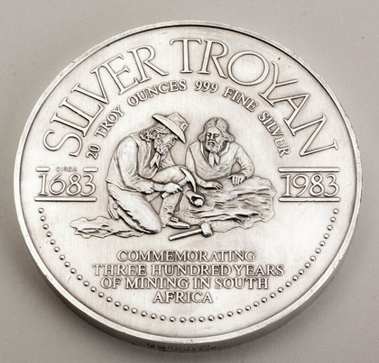 Silver Troyan 20 Ounce 999 Fine Silver Medallion